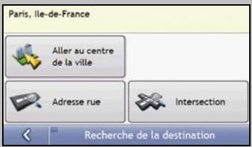 MIO MOOV 300 - Utilisation de l'écran recherche de la destination - 1