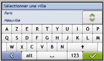 MIO MOOV 300 - Utilisation de l'écran clavier - 1