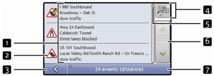 MIO MOOV 500 - How do I view a list of all events on my route? - 1
