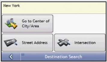 MIO MOOV 500 - Using the Destination Search screen - 1