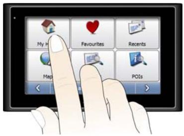 MIO MOOV 500 - Navigating on the screen - 1