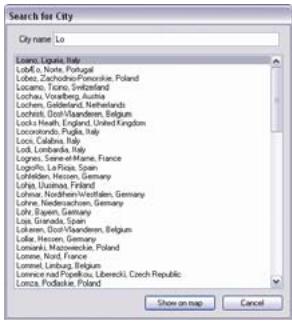 MIO MOOV 500 - How do I know which map contains a particular city or town? - 1