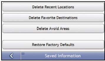 MIO MOOV 500 - Saved Information - 8