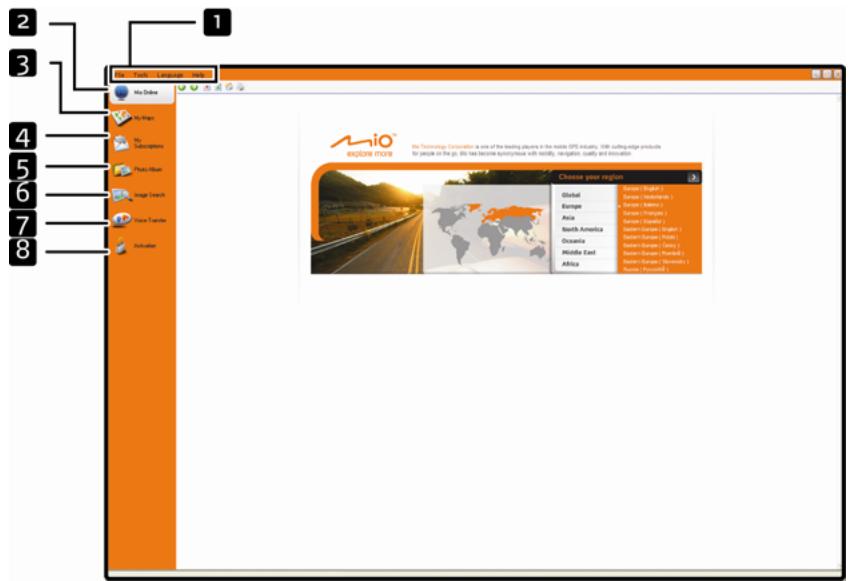 MIO MOOV 500 - MioMore Desktop features - 1