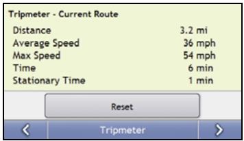 MIO MOOV 500 - How do I view statistics on my current route? - 2