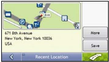 MIO MOOV 500 - How do I navigate to a recent location? - 2