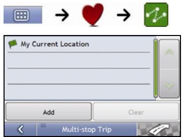 MIO MOOV 500 - Open your Multi-stop Trip screen - 1
