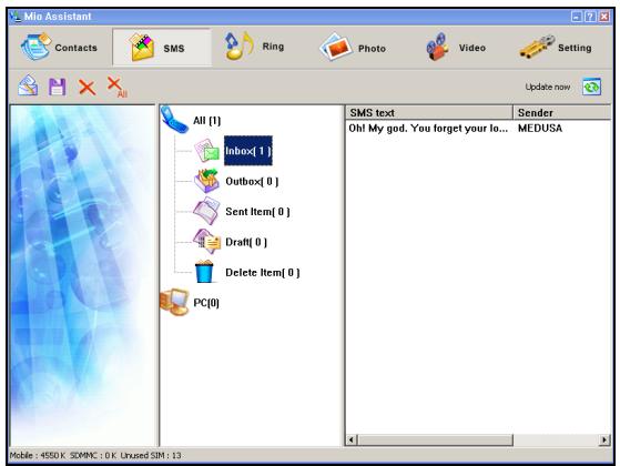 MIO 8390 - Using the SMS Function - 1