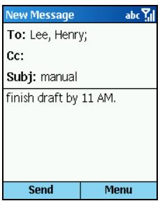 MIO 8390 - Sending from a Contact Card - 1