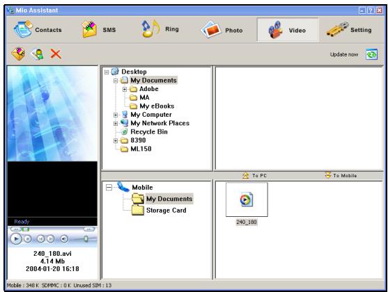 MIO 8390 - Using the Video Function - 1