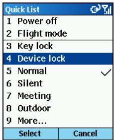 MIO 8390 - Locking the Smartphone - 1