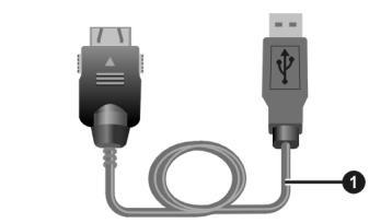 MIO 8390 - ActiveSync Cable and USB Cradle - 1