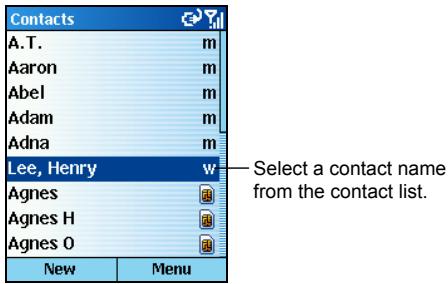 MIO 8390 - Making a Call from Contacts - 3