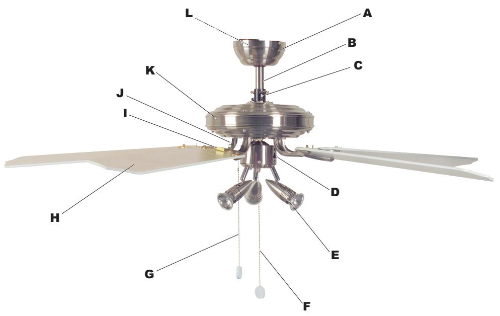 LERVIA KH 1150 - VENTILATEUR DE PLAFOND - 2
