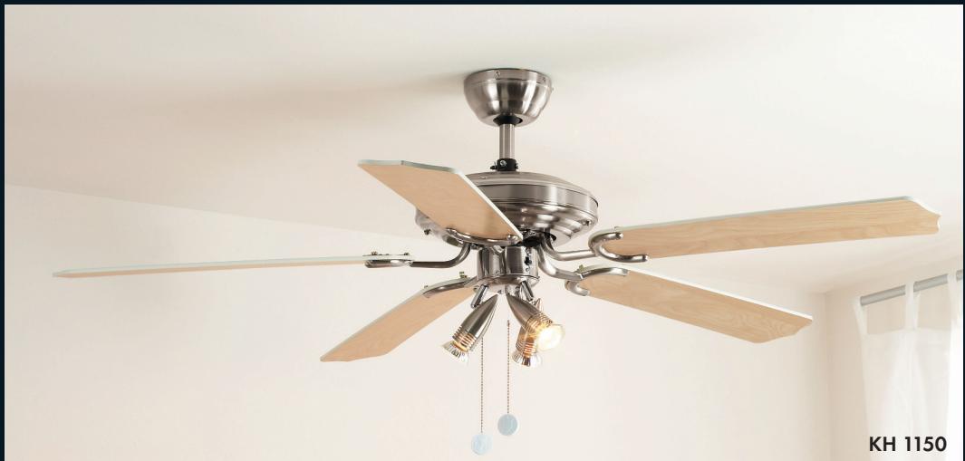 LERVIA KH 1150 CEILING FAN WITH HALOGEN LIGHTING - CEILING FAN - 1