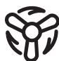 LERVIA KH 1150 CEILING FAN WITH HALOGEN LIGHTING - Obs: - 1