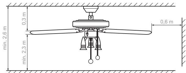 LERVIA KH 1150 CEILING FAN WITH HALOGEN LIGHTING - Kivδuovoc τραμαπομό - 1