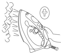 LERVIA KH 2400 STEAM AND DRY IRON - Using the iron vertically - 1