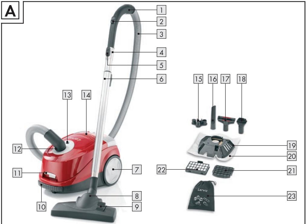 LERVIA KH 3158 FLOOR VACUUM CLEANER - VACUUM CLEANER - 5