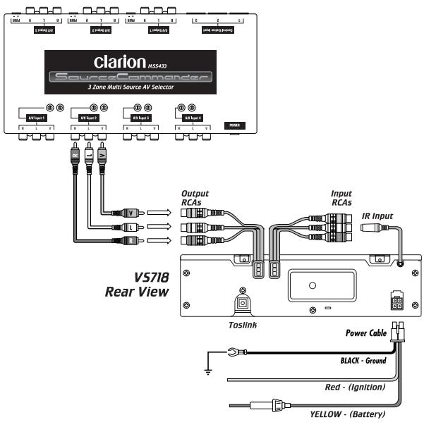 CLARION MSS433 - INSTALLATION AND WIRING (CONTINUED) - 1