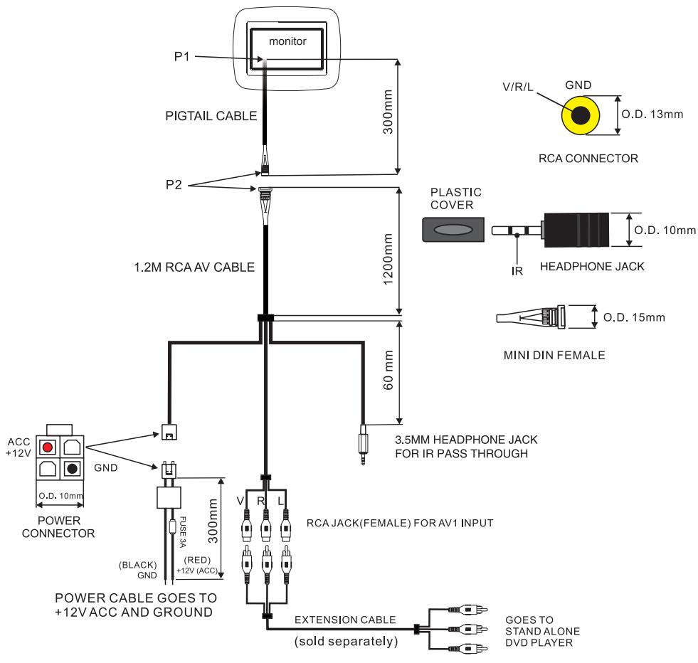 CLARION VMA570 - Connections Diagram - 1