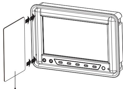 CLARION VMA570 - Removing the monitor from the bezel - 2