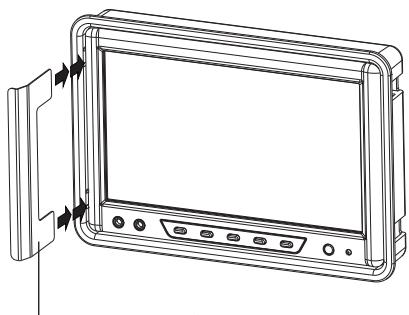 CLARION VMA570 - Removing the monitor from the bezel - 1