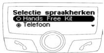 PARROT CK3100 - Selectie van het type stemherkenning - 1