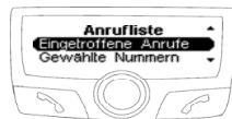 PARROT CK3300 - Letzte Anrufe - 2