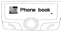 PARROT CK3300 - Call from the phonebook - 1