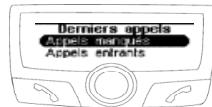 PARROT CK3500 - Appel depuis le répertoire - 3