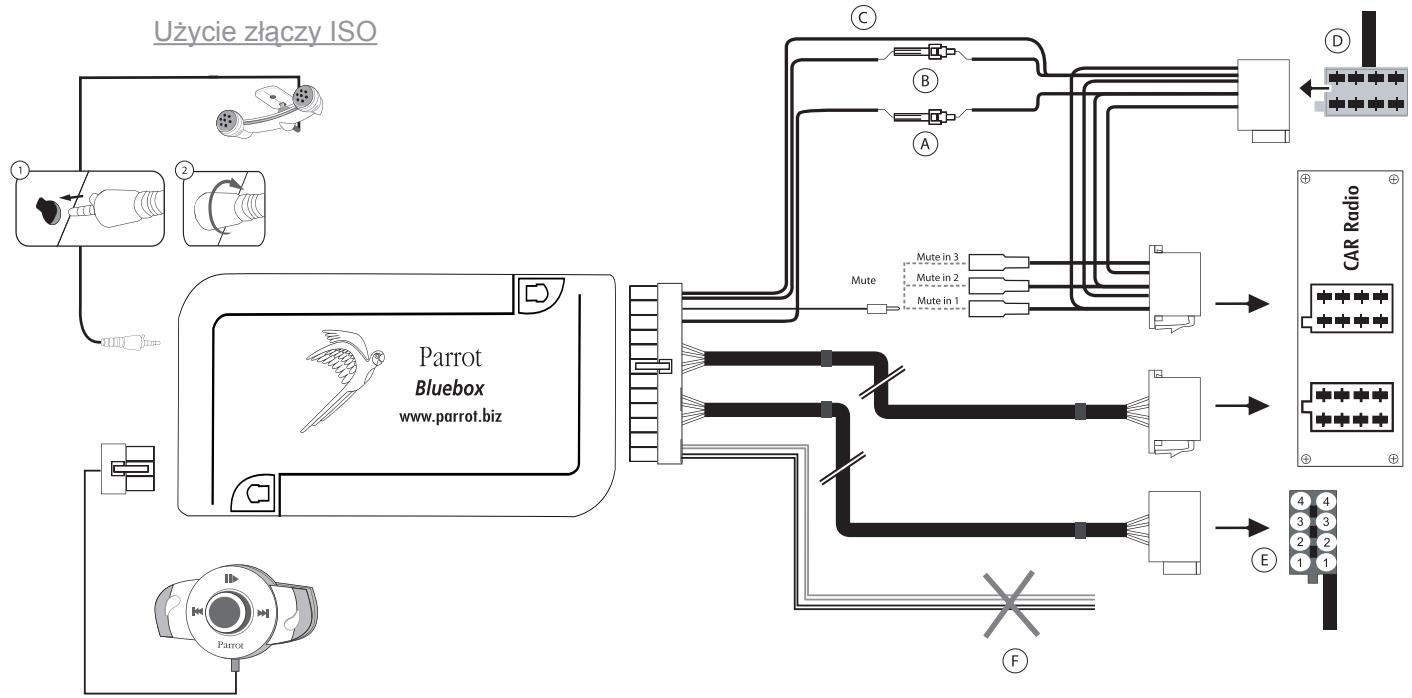 PARROT MUSICKIT 6000 - Radioodtwarzacz ze zlokem,ISO" (patrz schemat ponijej): - 1