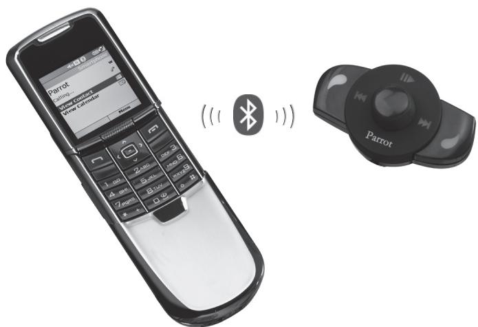 PARROT MUSICKIT 6000 - PODLACZENIE TELEFONU DO PARROT MK6000 - 1