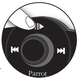 PARROT MUSICKIT 6000 - Wlaczenie pauzy podczas odtwarzania plików muzychnych: - 1