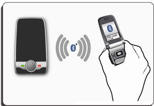 PARROT MINIKIT SLIM - Établir une connexion bluetooth avec un téléphone - 1