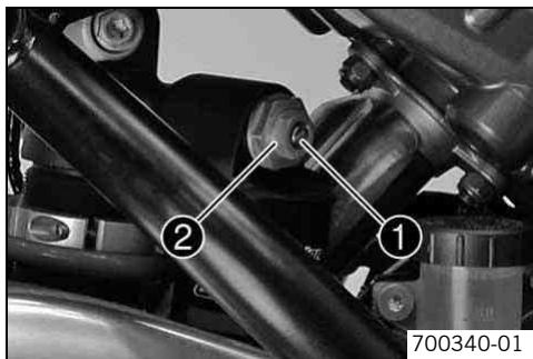 KTM 1190 RC8 - Compression damping of the shock absorber - 1
