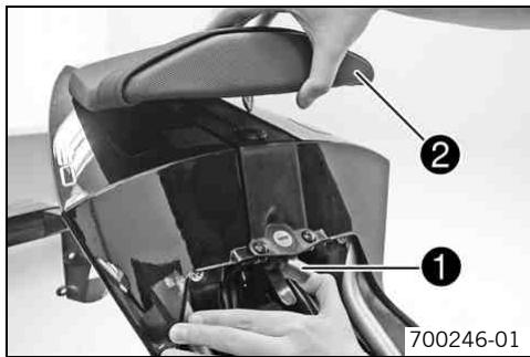 KTM 1190 RC8 - Removing passenger seat - 1