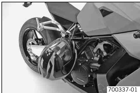 KTM 1190 RC8 - Helmet lock - 1