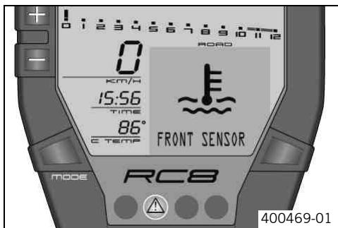 KTM 1190 RC8 - Notes/warnings on the combination instrument - 5