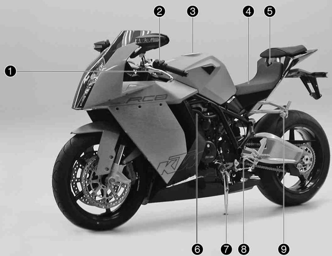 KTM 1190 RC8 - View of vehicle, front left side - 1