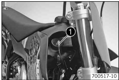 KTM 50 SX MINI - Fermer le bouchon du réservoir d'huile (50 SX mini) - 1