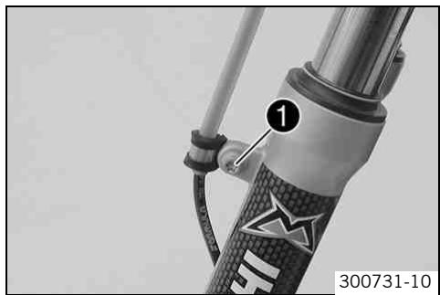 KTM 50 SX MINI - Déposer les bras de fourche - 1
