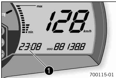KTM 690 SMC - Combination instrument - time - 1