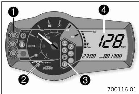 KTM 690 SMC - Combination instrument - 1