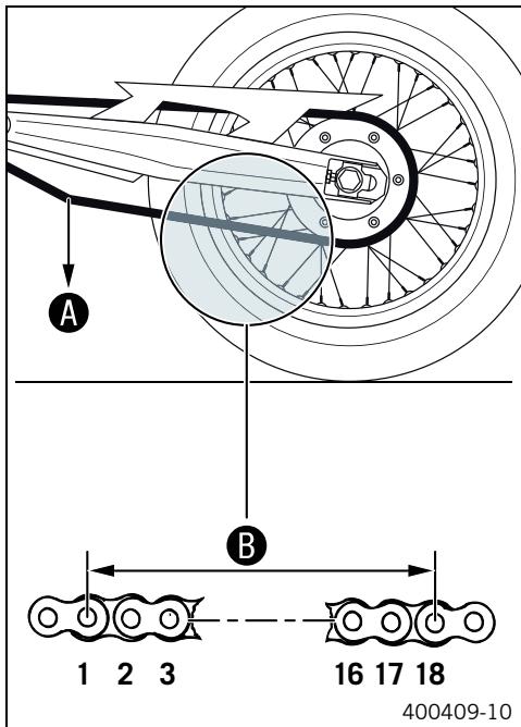 KTM 690 SMC - Checking chain wear - 1