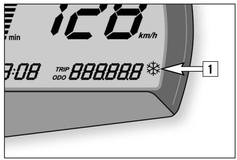 KTM 990 SUPERMOTO T - CHANGING THE AMBIENT TEMPERATURE DISPLAY FROM ℃ - ℉ or ℉ - ℃ - 1