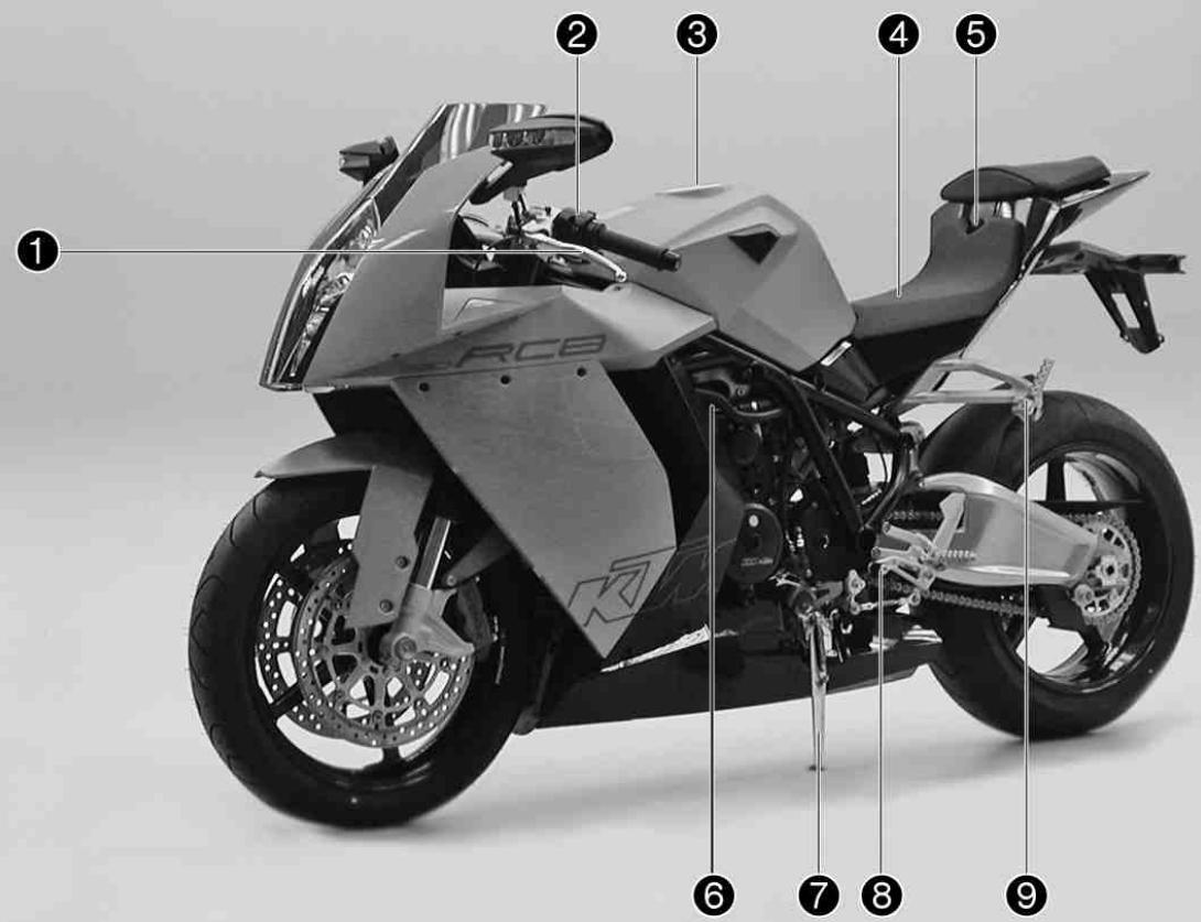 KTM 1190 RC8 EU - Vue avant gauche du vehicule - 1