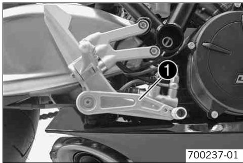 KTM 1190 RC8 JP - Pédale de frein arrêté - 1