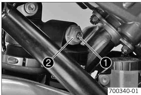 KTM 1190 RC8 JP - Amortissement en compression de l'amortisseur - 1