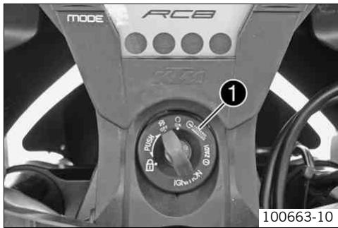 KTM 1190 RC8 R AUS - Ignition/steering lock - 1